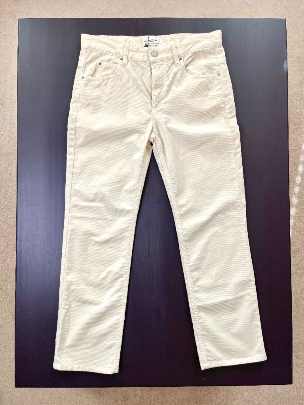 Isabel Marant Corduroy Apolo Capri Pants Size 4 in Cream